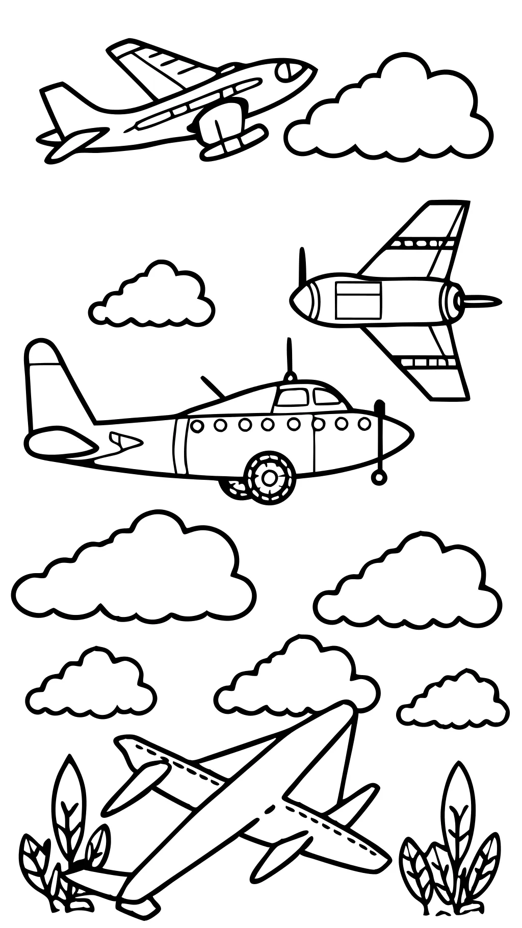 coloriage avion